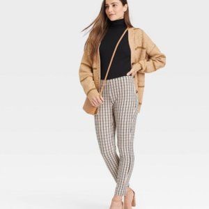 Women's High-Rise Slim Fit Bi-Stretch Ankle Pants - A New Day